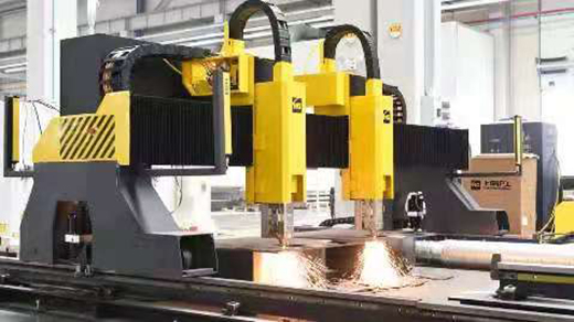 BBIN宝盈集团双头龙门激光切割机