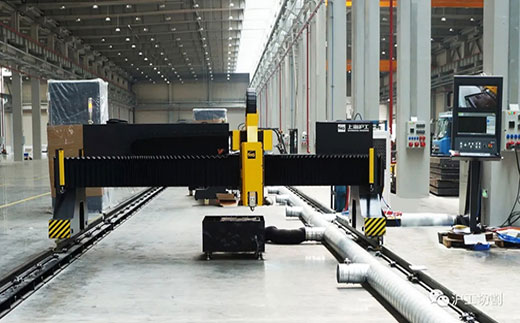 BBIN宝盈集团BBIN宝盈集团10米大幅面龙门光纤激光切割机有限元优化横梁高配驱动系统